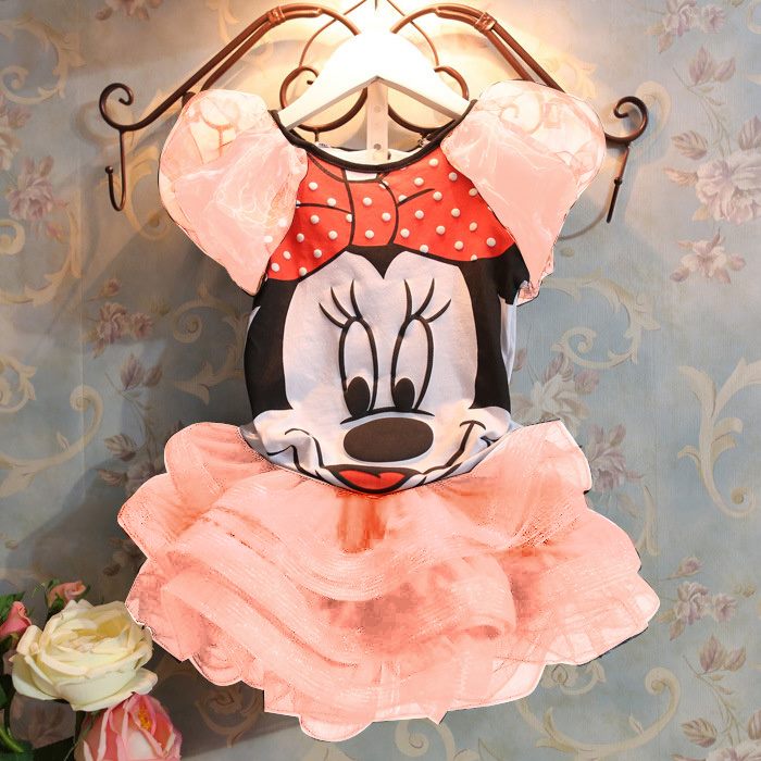 dress anak tutu minnie mouse